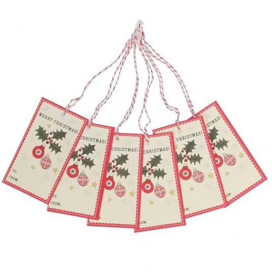 Gift Tags: Vintage Christmas - Pack of 6
